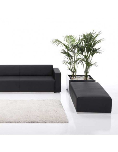 Composición de sofá sin respaldo para sala de espera de la serie Pau.