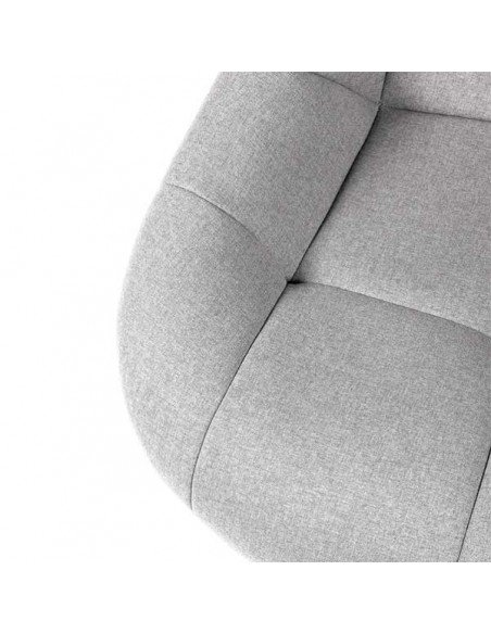 Foto detalle tapizado sillón Sevilla gris claro