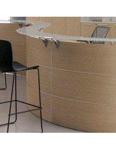 MOSTRADOR ABAKO EN "S" 4,8 M 2