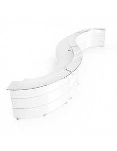 MOSTRADOR ABAKO EN "S" 4,8 M