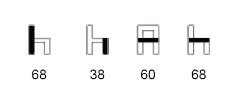 Medidas sillón individual fijo modelo Concepto.